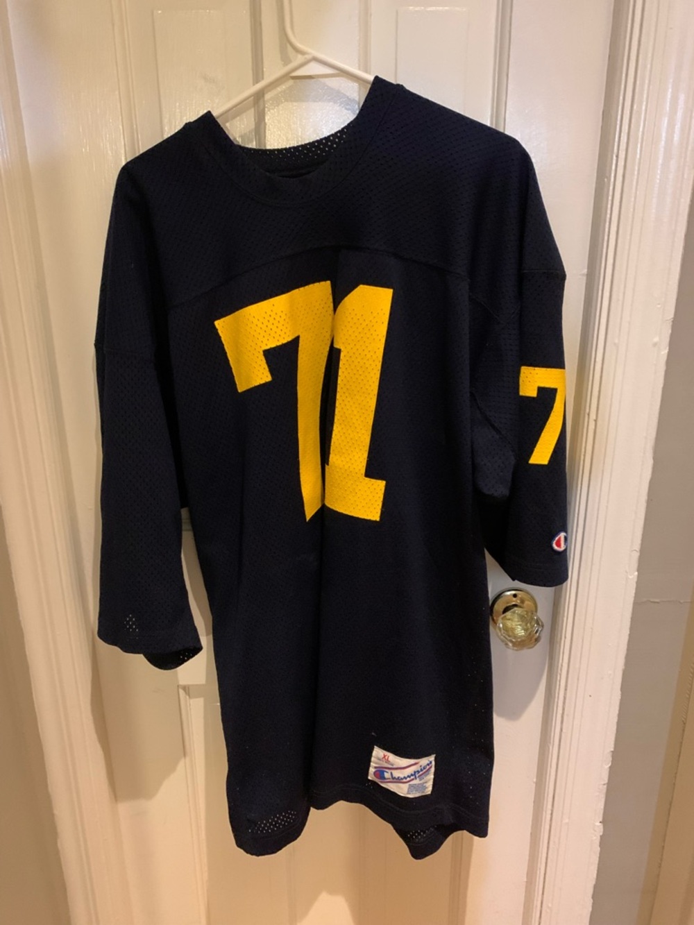 Vintage Champion Michigan Football Jersey # 71